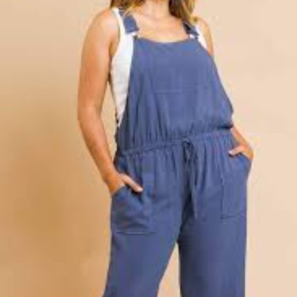 ✴️LAST ONE✴️ 🍁LINEN BLEND  OVERALLS IN BLACK - Picture 10 of 10